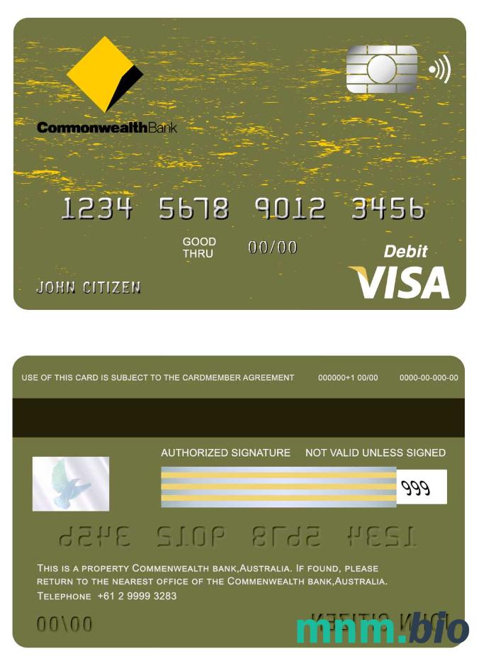 Australia Commonwealth bank karta visa